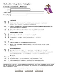 Source Checklist