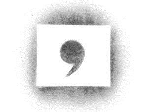 A picture of a comma.